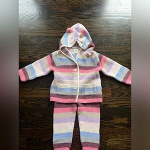 Striped Knit Sweater and Pants Set- Baby Gap